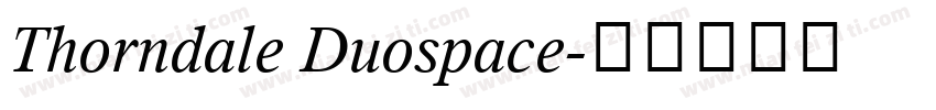 Thorndale Duospace字体转换